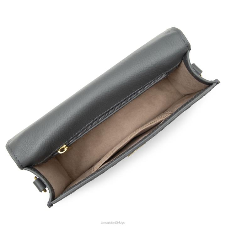 kadınlar crossbody çanta egzotik lee yeni gris metal pitonu Lancaster Paris çanta H0LP2051