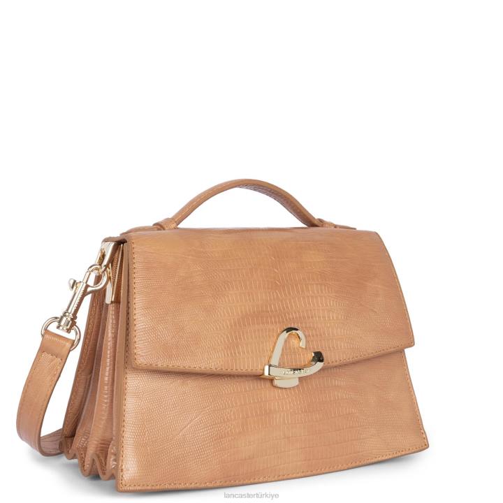 kadınlar crossbody çanta egzotik philia deve lezard Lancaster Paris çanta H0LP1990