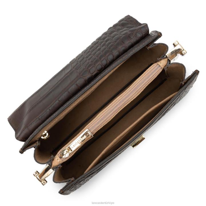 kadınlar crossbody çanta egzotik philia kestane rengi Lancaster Paris çanta H0LP1991