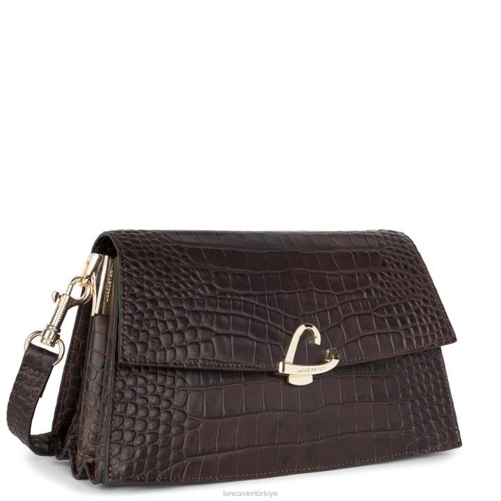 kadınlar crossbody çanta egzotik philia kestane rengi Lancaster Paris çanta H0LP1996