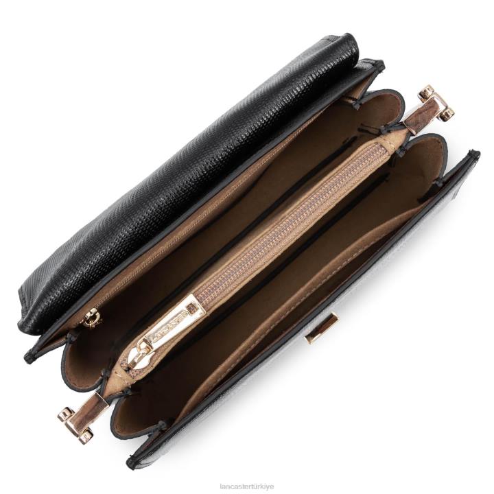 kadınlar crossbody çanta egzotik philia noir-lezard Lancaster Paris çanta H0LP1989