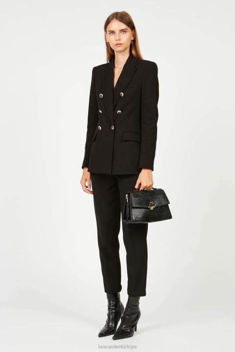 kadınlar crossbody çanta egzotik philia noir-lezard Lancaster Paris çanta H0LP1989