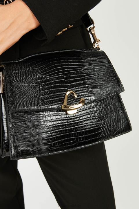 kadınlar crossbody çanta egzotik philia noir-lezard Lancaster Paris çanta H0LP1989