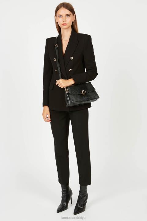 kadınlar crossbody çanta egzotik philia noir-lezard Lancaster Paris çanta H0LP1997