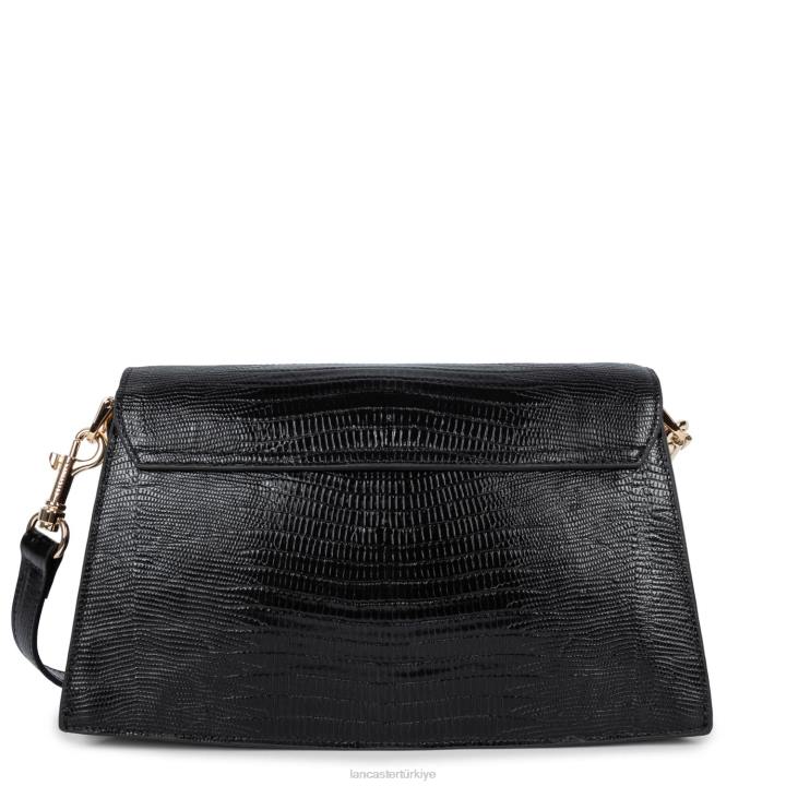 kadınlar crossbody çanta egzotik philia noir-lezard Lancaster Paris çanta H0LP1997