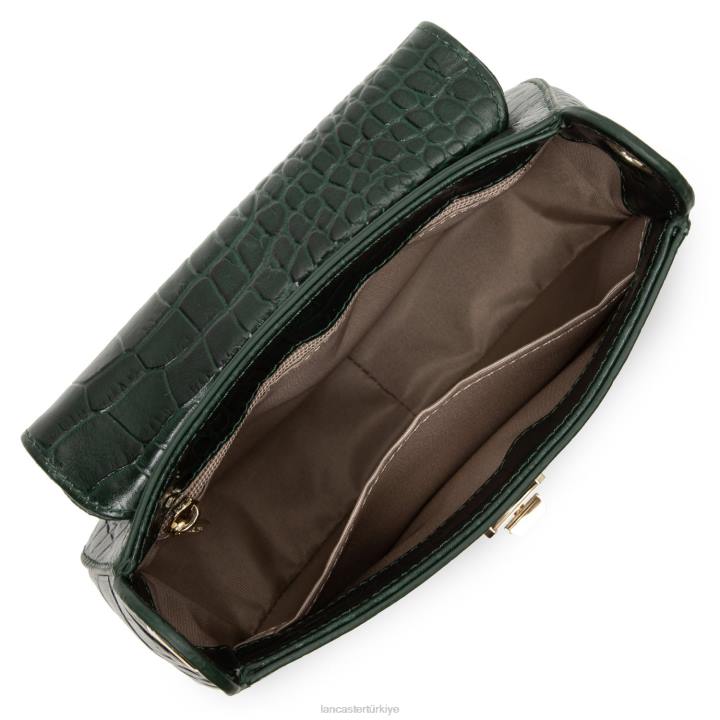 kadınlar crossbody çanta egzotik timsah cn dikey pin Lancaster Paris çanta H0LP2182