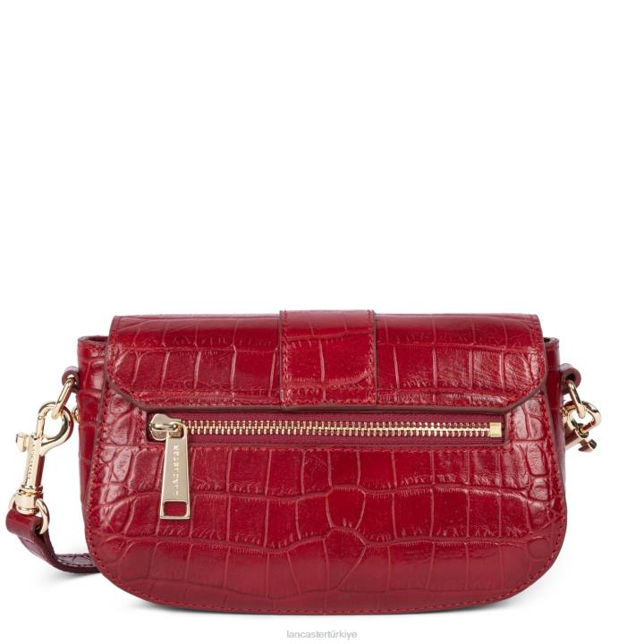 kadınlar crossbody çanta egzotik timsah cn kırmızı Lancaster Paris çanta H0LP2410