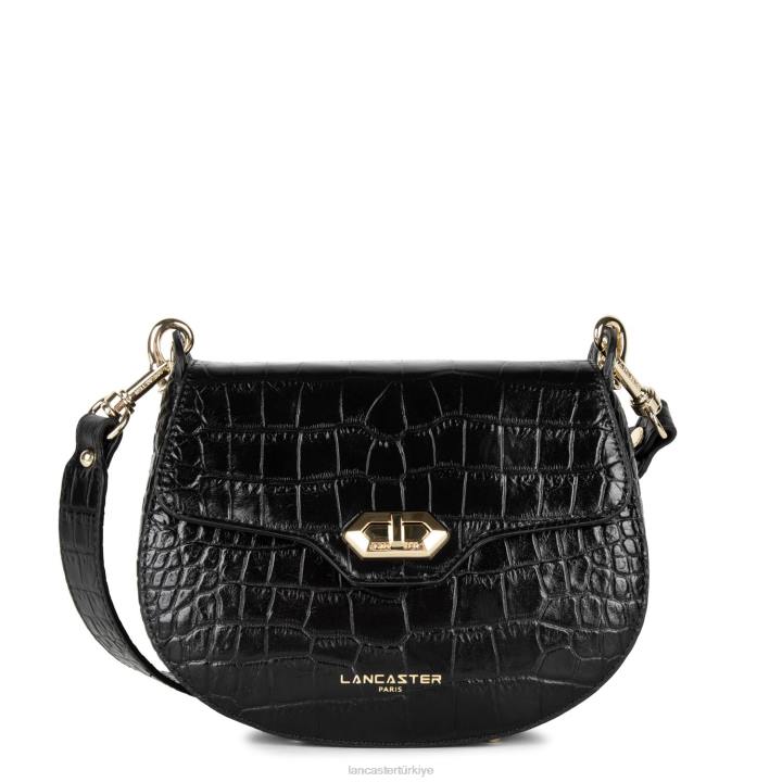 kadınlar crossbody çanta egzotik timsah cn kara Lancaster Paris çanta H0LP2181