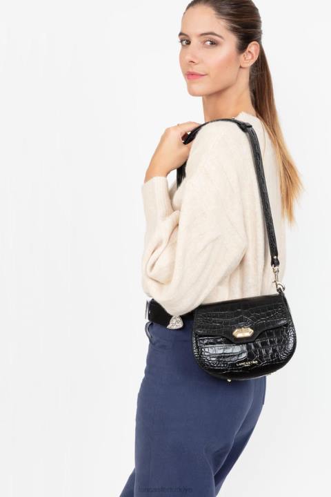 kadınlar crossbody çanta egzotik timsah cn kara Lancaster Paris çanta H0LP2181
