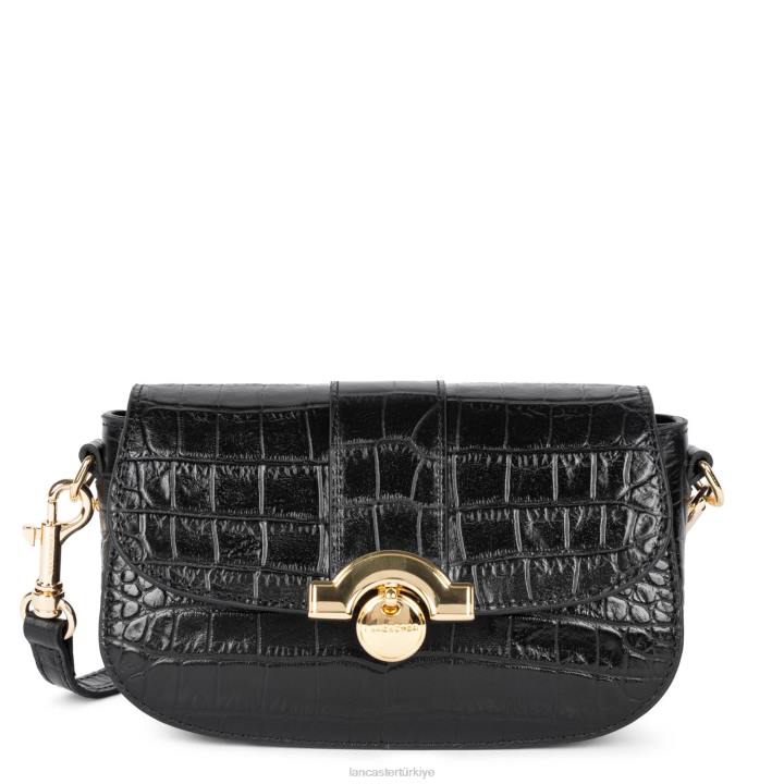 kadınlar crossbody çanta egzotik timsah cn kara Lancaster Paris çanta H0LP2411
