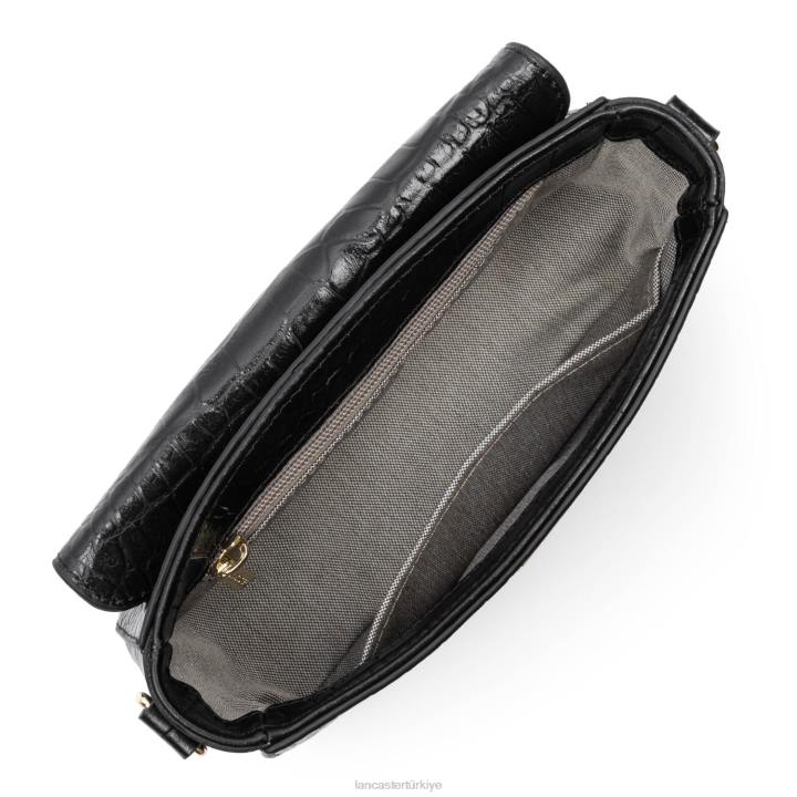kadınlar crossbody çanta egzotik timsah cn kara Lancaster Paris çanta H0LP2411