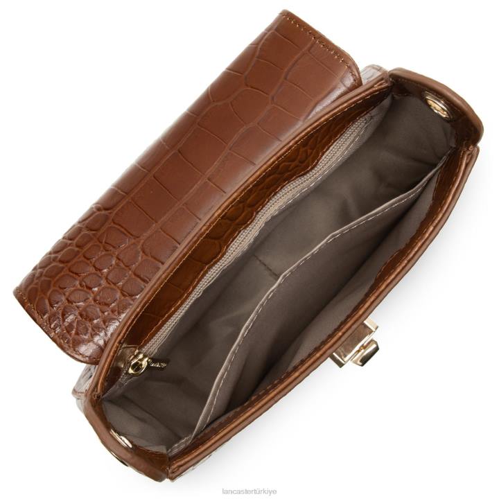 kadınlar crossbody çanta egzotik timsah cn karamel Lancaster Paris çanta H0LP2180