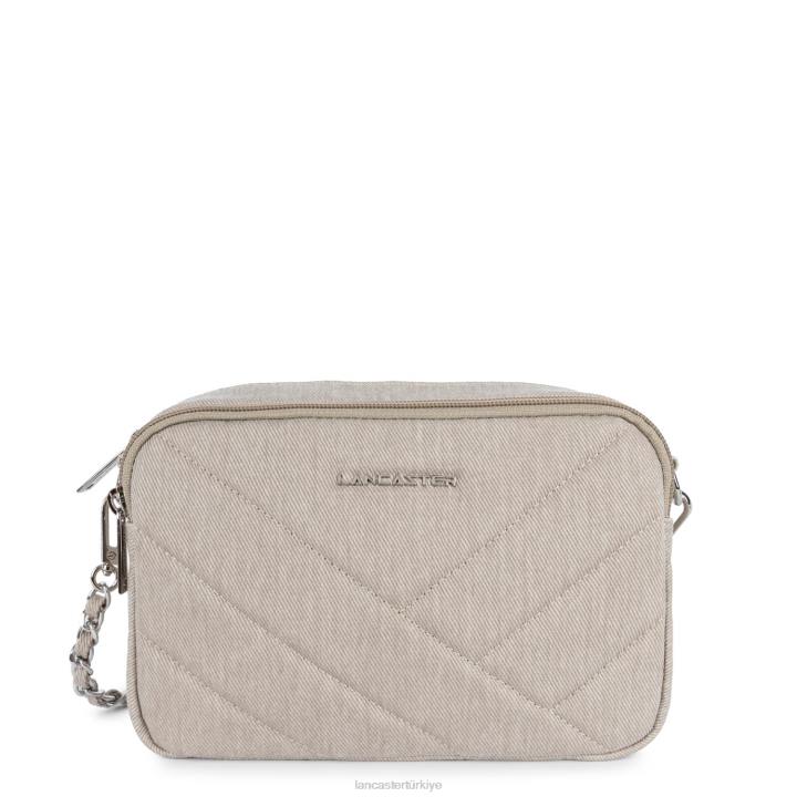 kadınlar crossbody çanta kot matelasse bej Lancaster Paris çanta H0LP1486