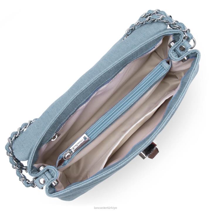 kadınlar crossbody çanta kot matelasse mavi Lancaster Paris çanta H0LP1968