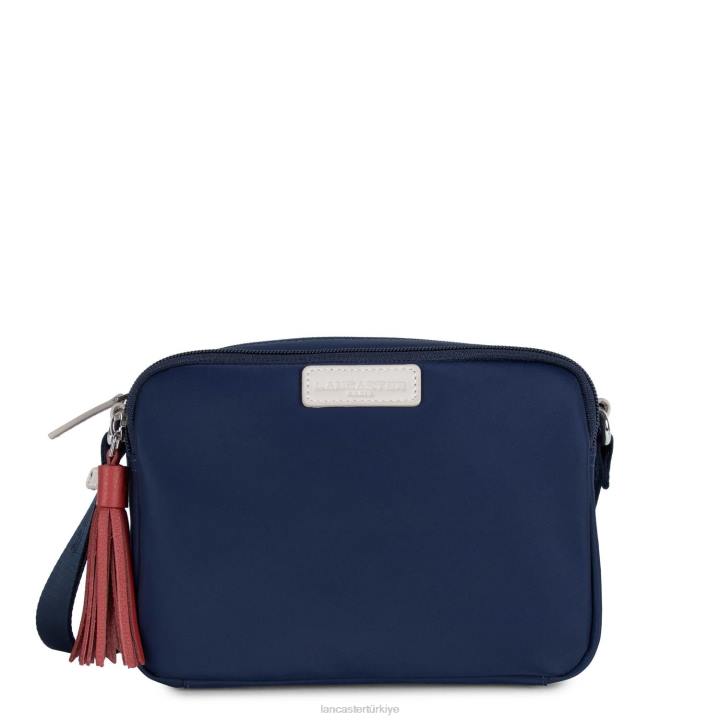kadınlar crossbody çanta temel ponpon bleu fonce-bej-allık Lancaster Paris çanta H0LP1781