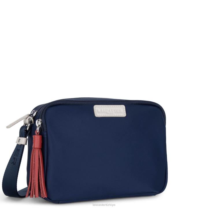 kadınlar crossbody çanta temel ponpon bleu fonce-bej-allık Lancaster Paris çanta H0LP1781