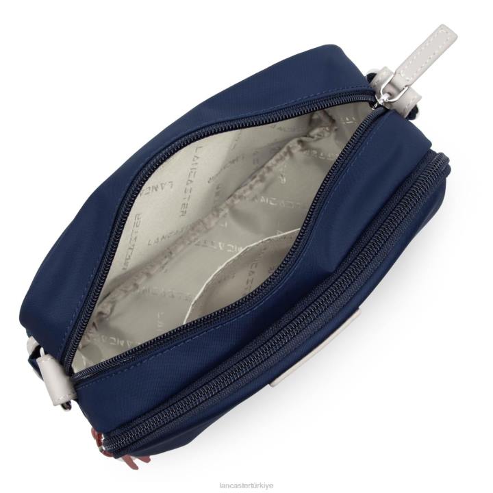 kadınlar crossbody çanta temel ponpon bleu fonce-bej-allık Lancaster Paris çanta H0LP1781