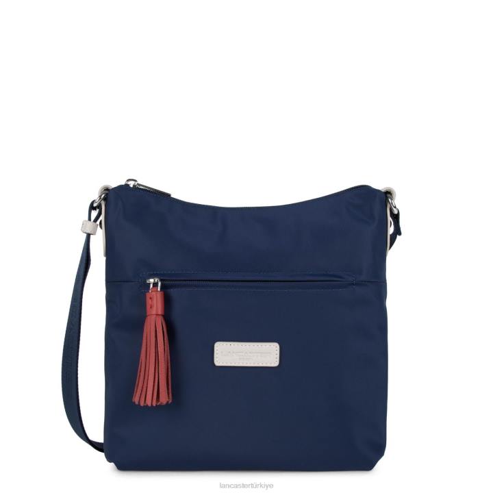 kadınlar crossbody çanta temel ponpon bleu fonce-bej-allık Lancaster Paris çanta H0LP2365