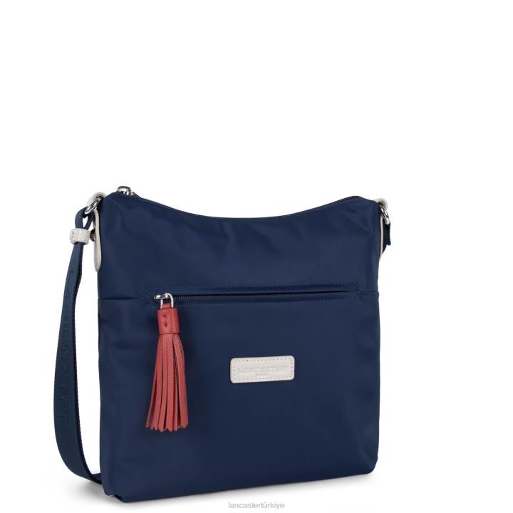 kadınlar crossbody çanta temel ponpon bleu fonce-bej-allık Lancaster Paris çanta H0LP2365