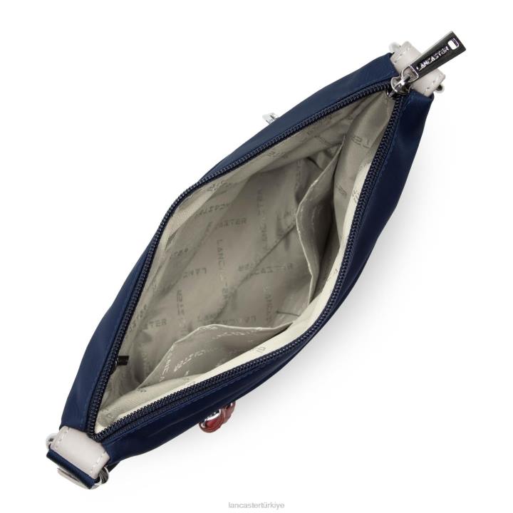 kadınlar crossbody çanta temel ponpon bleu fonce-bej-allık Lancaster Paris çanta H0LP2365