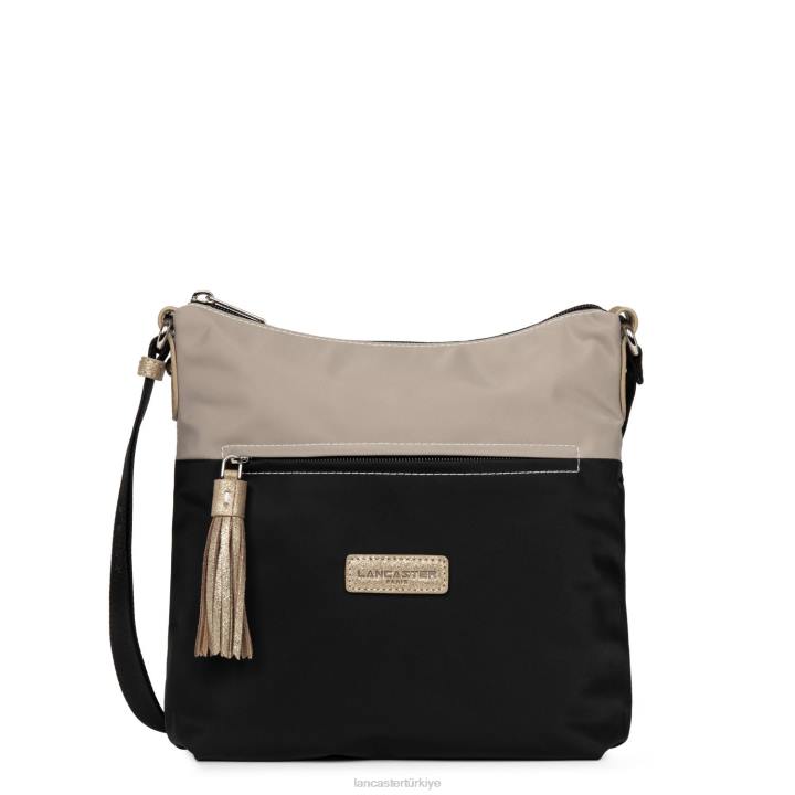 kadınlar crossbody çanta temel ponpon noir-galet-şampanya Lancaster Paris çanta H0LP2359