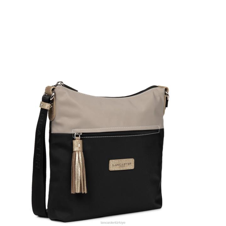 kadınlar crossbody çanta temel ponpon noir-galet-şampanya Lancaster Paris çanta H0LP2359