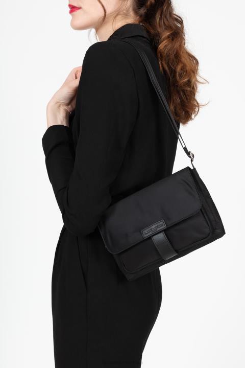 kadınlar crossbody çanta temel spor kara Lancaster Paris çanta H0LP1790