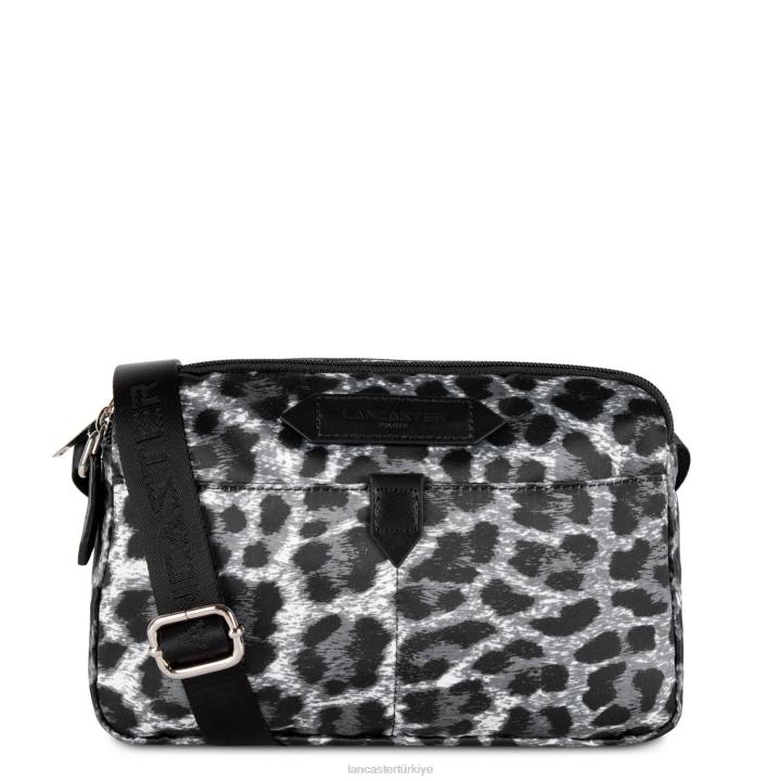 kadınlar crossbody çanta temel spor tarzı gris-leopar Lancaster Paris çanta H0LP1811
