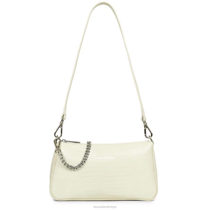 kadınlar egzotik lezard & croco fr küçük çapraz askılı çanta ekru-lezard Lancaster Paris çanta H0LP186