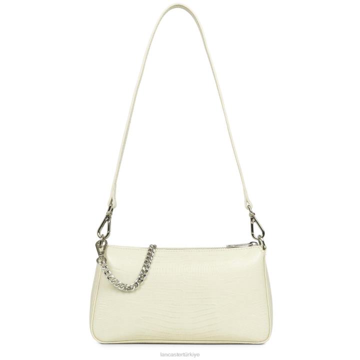 kadınlar egzotik lezard & croco fr küçük çapraz askılı çanta ekru-lezard Lancaster Paris çanta H0LP186