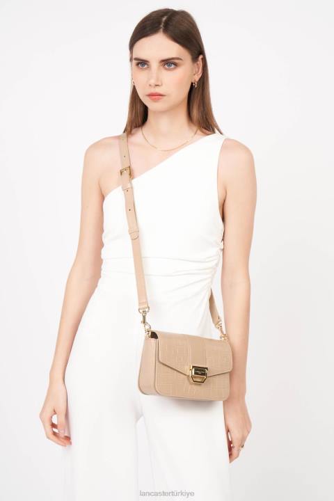 kadınlar küçük çapraz çanta egzotik cesaret bej Lancaster Paris çanta H0LP1299