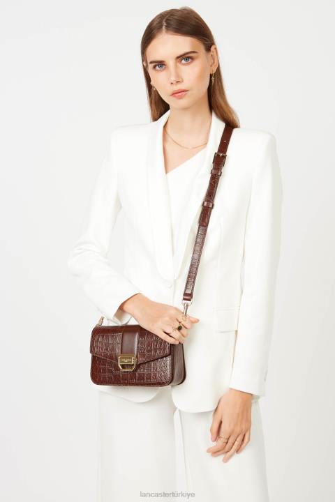 kadınlar küçük çapraz çanta egzotik cesaret chataigne Lancaster Paris çanta H0LP1301