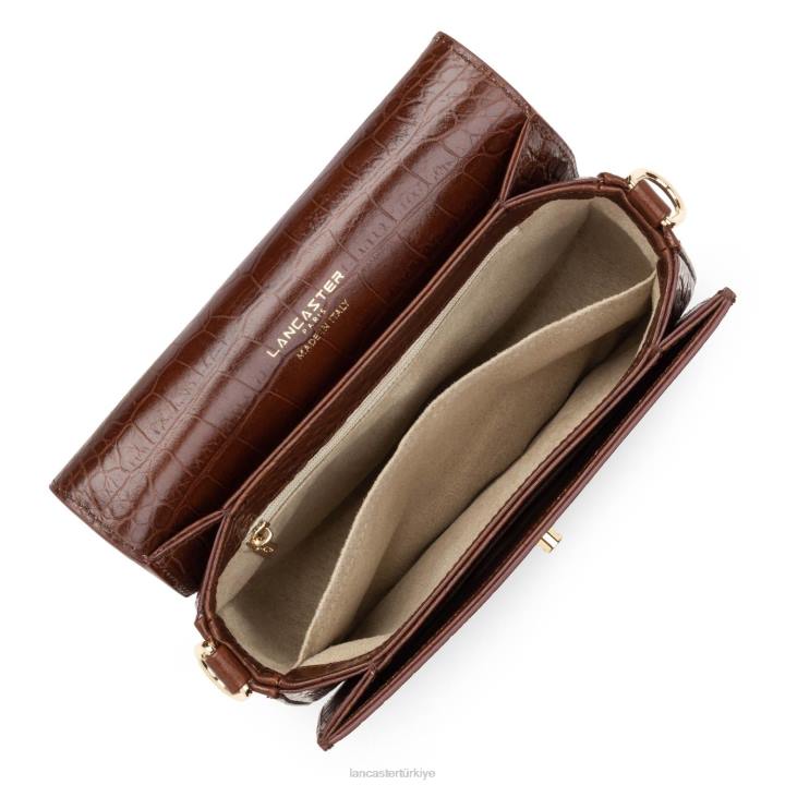 kadınlar küçük çapraz çanta egzotik cesaret chataigne Lancaster Paris çanta H0LP1301