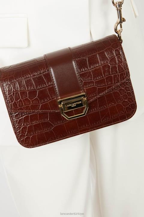 kadınlar küçük çapraz çanta egzotik cesaret chataigne Lancaster Paris çanta H0LP1301