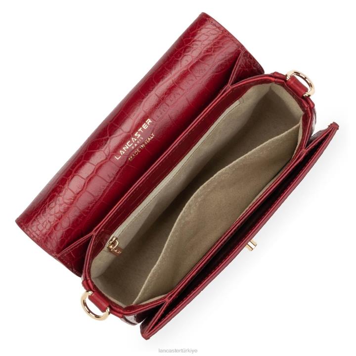 kadınlar küçük çapraz çanta egzotik cesaret kırmızı Lancaster Paris çanta H0LP1300