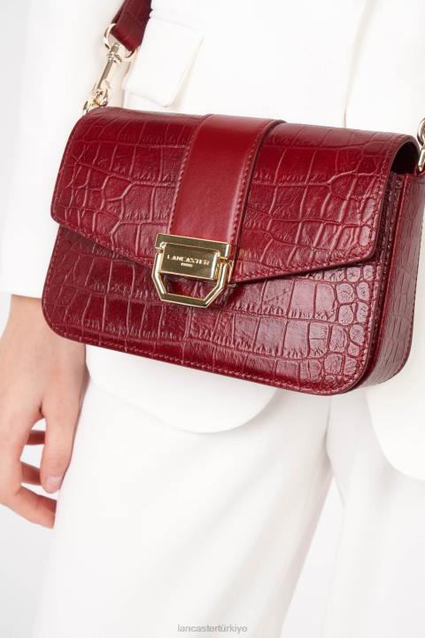 kadınlar küçük çapraz çanta egzotik cesaret kırmızı Lancaster Paris çanta H0LP1300