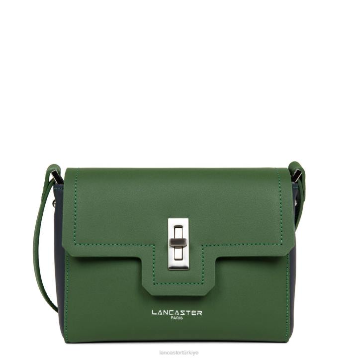 kadınlar küçük çapraz çanta şehir mae vert pin-bleu fonce Lancaster Paris çanta H0LP2254