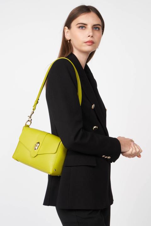 kadınlar küçük çapraz çanta foulonne çift kişilik ekru kereviz Lancaster Paris çanta H0LP1445