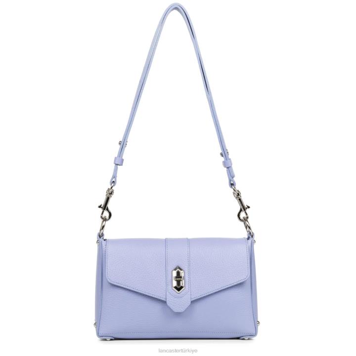 kadınlar küçük çapraz çanta foulonne çift kişilik ekru lavand Lancaster Paris çanta H0LP1440