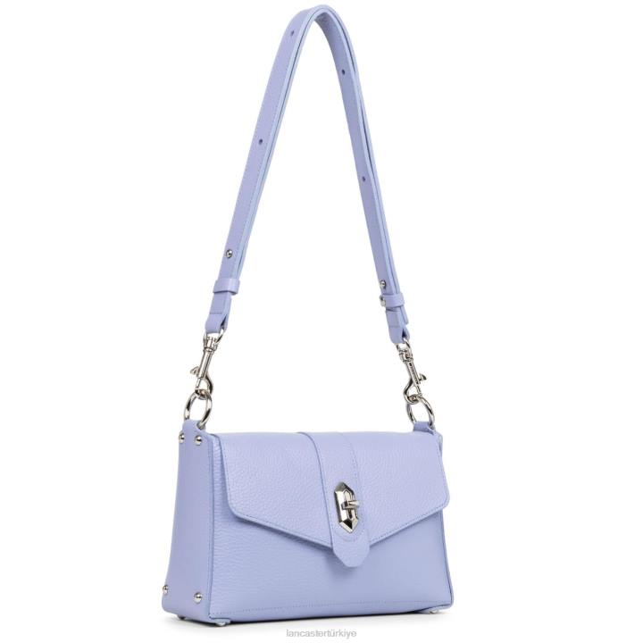 kadınlar küçük çapraz çanta foulonne çift kişilik ekru lavand Lancaster Paris çanta H0LP1440