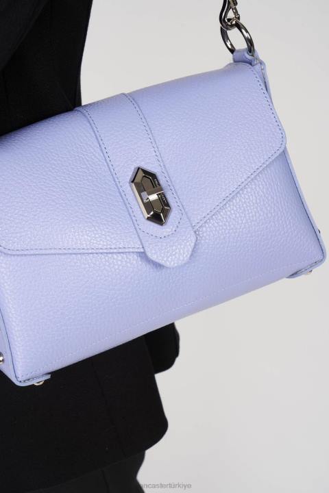 kadınlar küçük çapraz çanta foulonne çift kişilik ekru lavand Lancaster Paris çanta H0LP1440