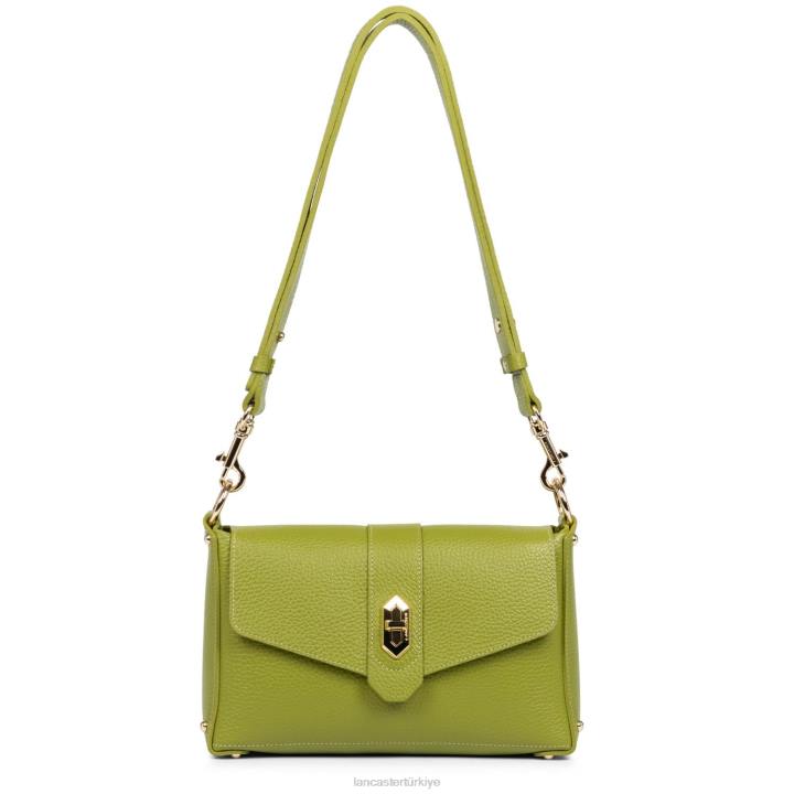 kadınlar küçük çapraz çanta foulonne çift kişilik kerevizde zeytin Lancaster Paris çanta H0LP1447