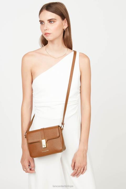 kadınlar küçük çapraz çanta foulonne milano karamel Lancaster Paris çanta H0LP1344