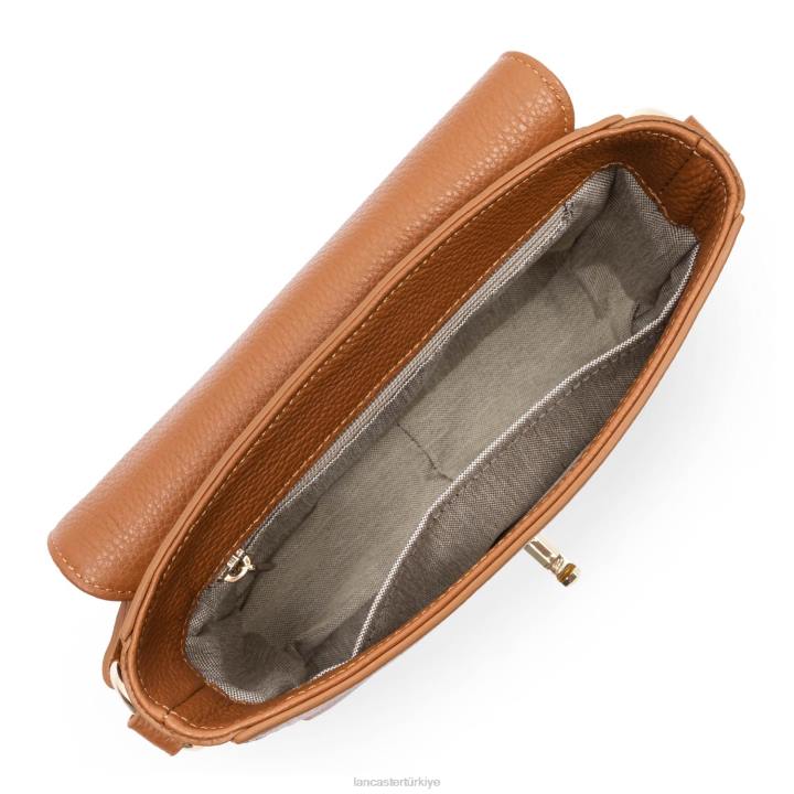 kadınlar küçük çapraz çanta foulonne milano karamel Lancaster Paris çanta H0LP1344