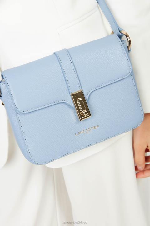 kadınlar küçük çapraz çanta foulonne milano mavi ciel Lancaster Paris çanta H0LP1340