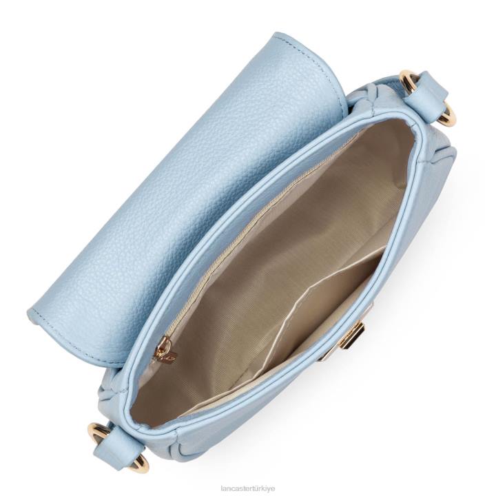 kadınlar küçük çapraz çanta foulonne milano mavi ciel Lancaster Paris çanta H0LP1406