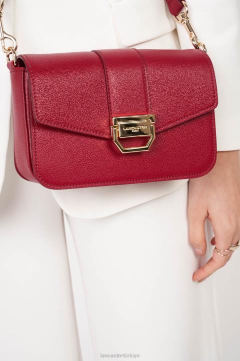 kadınlar küçük çapraz çanta kırmızı Lancaster Paris çanta H0LP1307