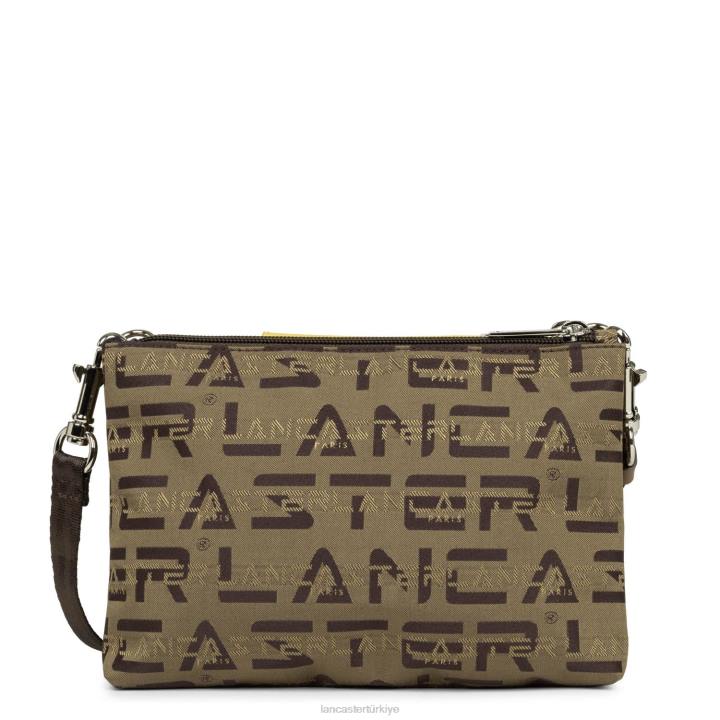 kadınlar küçük çapraz çanta logo kba Marron-Vison-Jaune Lancaster Paris çanta H0LP1950