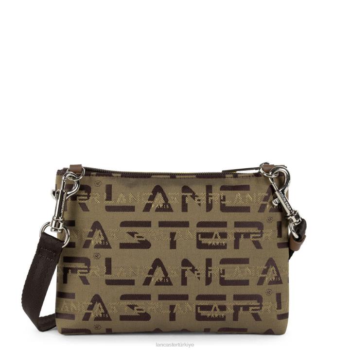 kadınlar küçük çapraz çanta logo kba Marron-Vison-Jaune Lancaster Paris çanta H0LP1955