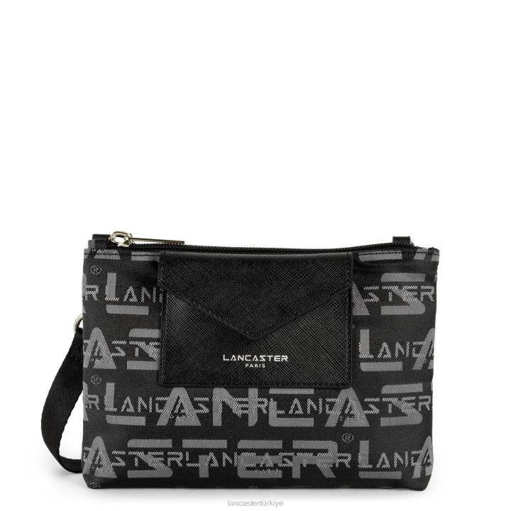 kadınlar küçük çapraz çanta logo kba kara Lancaster Paris çanta H0LP1956